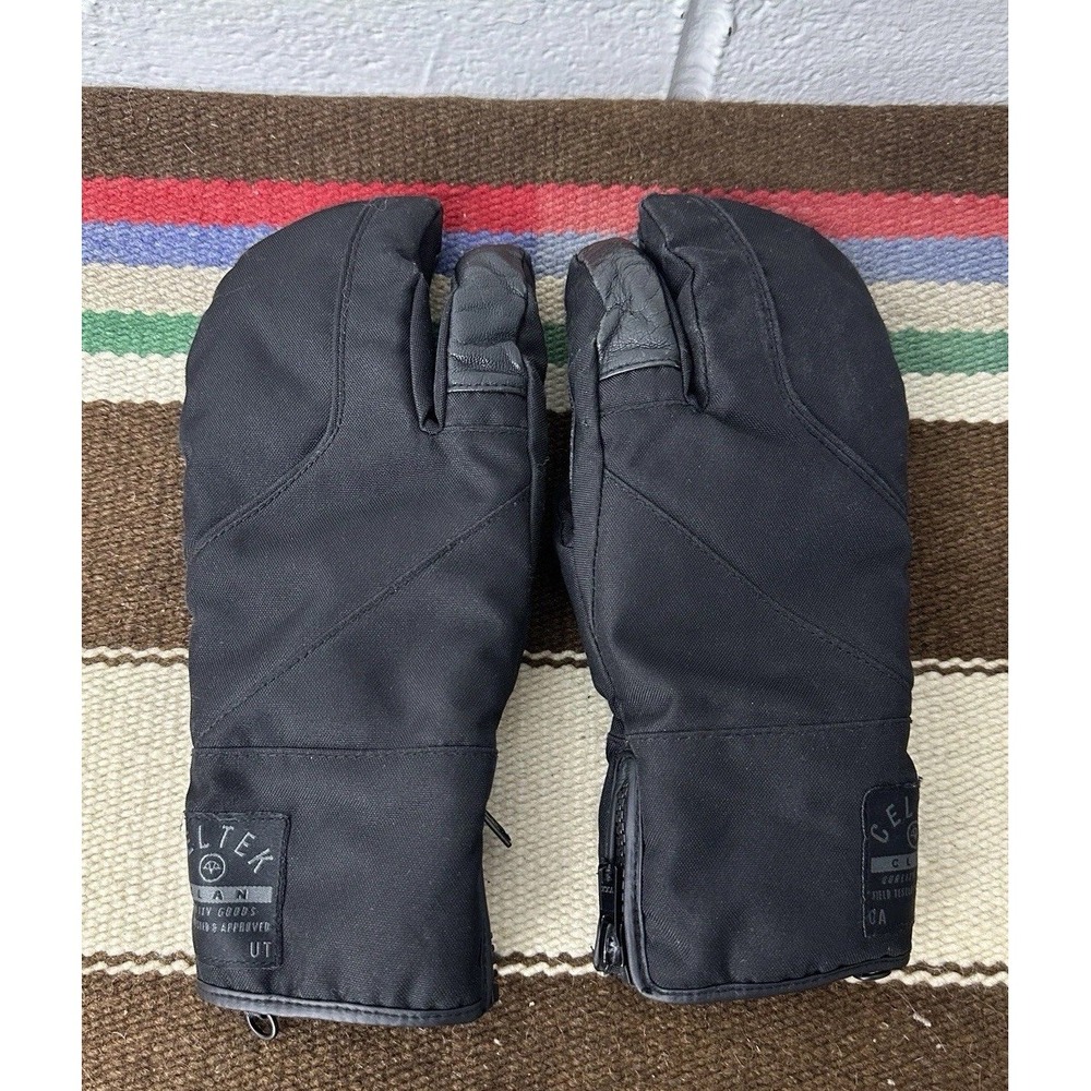 Celtek Trippin Pro 3 Finger Crab Glove Black Goat Leather / Men's Medium